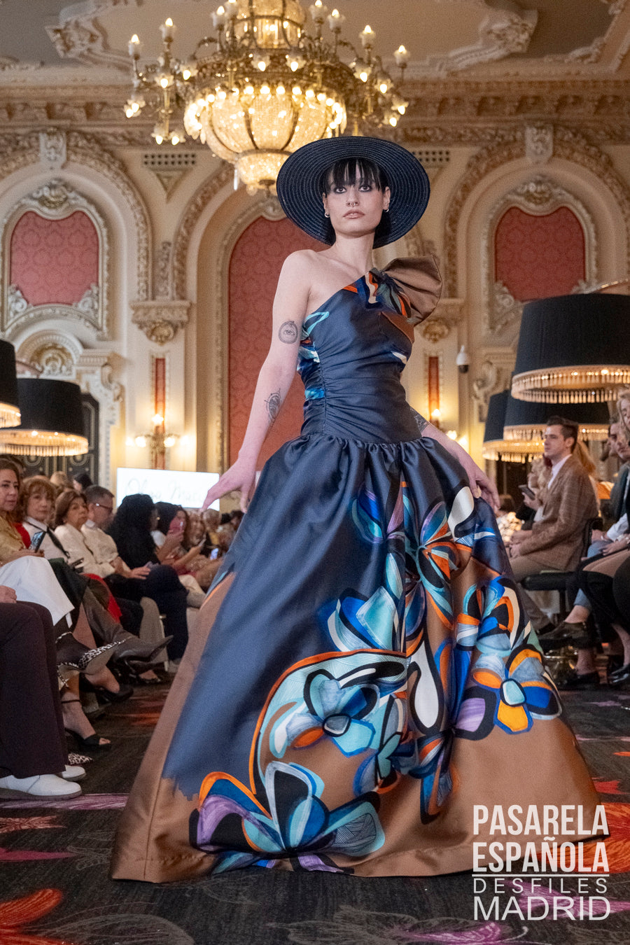 Vestido Abanico estampado