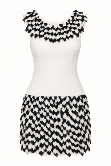 White Sequin dress