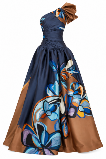 Vestido Abanico estampado